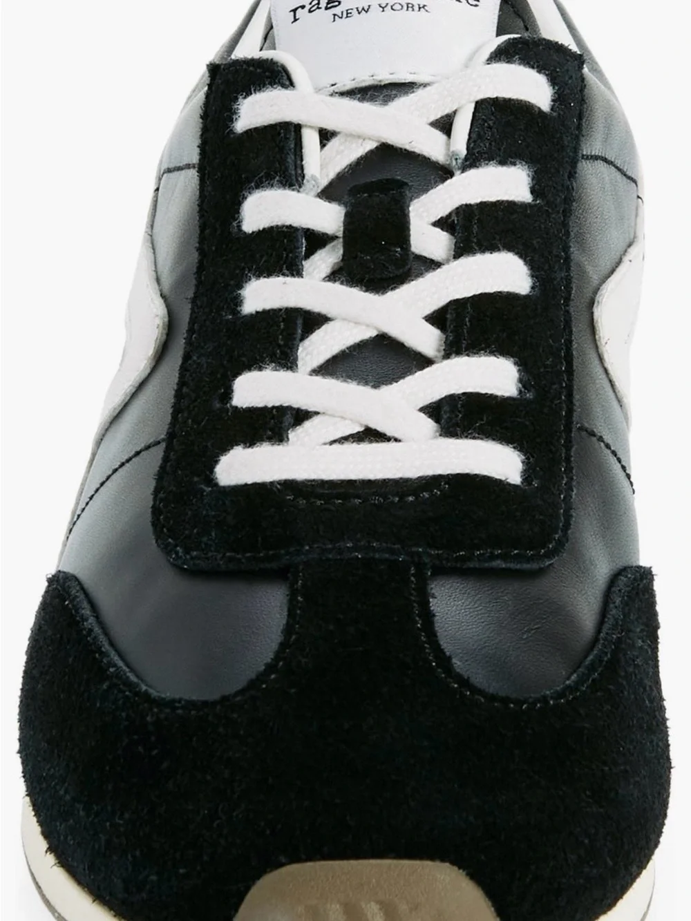 Women’s Black and White Retro Runner Sneaker
